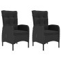 Juego de comedor de jardín de 3 piezas negro de vidaXL, Conjuntos de jardín - Ref: Foro24-3067680, Precio: 347,75 €, Descuent...