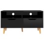 Mueble de TV madera de ingeniería negro brillo 90x40x48,5 cm en Muebles TV | Comprar online en Foru.es