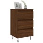 Mesitas noche 2 uds madera ingeniería marrón roble 40x35x69 cm de , Mesitas de noche - Ref: Foro24-826939, Precio: 68,35 €, D...