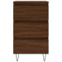 Mesitas noche 2 uds madera ingeniería marrón roble 40x35x69 cm de , Mesitas de noche - Ref: Foro24-826939, Precio: 68,35 €, D...
