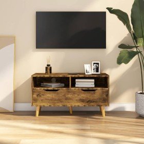 Mueble de TV madera de ingeniería roble ahumado 90x40x48,5 cm en Muebles TV | Comprar online en Foru.es