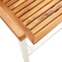 Sillas de jardín 2 uds madera maciza acacia y acero inoxidable de , Sillas de jardín - Ref: Foro24-46495, Precio: 222,11 €, D...