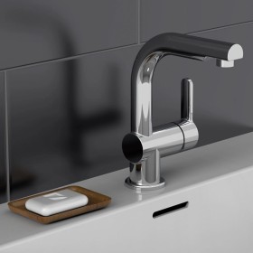 SCHÜTTE Grifo mezclador de lavabo con ducha extraíble LONDON cromado de , Grifos - Ref: Foro24-434558, Precio: 98,93 €, Descu...