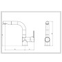 SCHÜTTE Grifo mezclador de lavabo con ducha extraíble LONDON cromado de , Grifos - Ref: Foro24-434558, Precio: 98,93 €, Descu...