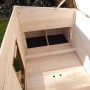 @Pet Gallinero de exterior madera blanco y marrón 136x74,5x75 cm de , Jaulas y habitáculos para animales pequeños - Ref: Foro...