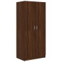 Armario madera contrachapada color roble marrón 80x52x180 cm de , Armarios roperos - Ref: Foro24-815353, Precio: 222,00 €, De...