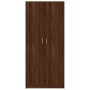 Armario madera contrachapada color roble marrón 80x52x180 cm de , Armarios roperos - Ref: Foro24-815353, Precio: 222,00 €, De...