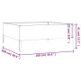Jardinera acero corten 100x100x41 cm de , Maceteros y jardineras - Ref: Foro24-824516, Precio: 66,66 €, Descuento: %