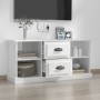 Mueble de TV madera contrachapada blanco brillo 99,5x35,5x48 cm de , Muebles TV - Ref: Foro24-816274, Precio: 74,68 €, Descue...