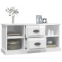 Mueble de TV madera contrachapada blanco brillo 99,5x35,5x48 cm de , Muebles TV - Ref: Foro24-816274, Precio: 74,68 €, Descue...
