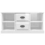 Mueble de TV madera contrachapada blanco brillo 99,5x35,5x48 cm de , Muebles TV - Ref: Foro24-816274, Precio: 74,68 €, Descue...