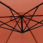 Sombrilla voladiza con poste de aluminio terracota 350 cm de , Sombrillas - Ref: Foro24-44508, Precio: 119,29 €, Descuento: %