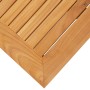 Mesa auxiliar jardín teca maciza y acero inoxidable 45x45x38cm de , Mesas de jardín - Ref: Foro24-46512, Precio: 96,15 €, Des...