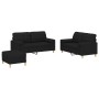 Juego de sofás con cojines 3 piezas tela negro de , Sofás - Ref: Foro24-3201302, Precio: 481,08 €, Descuento: %