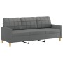 Juego de sofás con cojines 2 piezas tela gris oscuro de , Sofás - Ref: Foro24-3201323, Precio: 544,92 €, Descuento: %