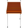Toldo manual retráctil naranja y marrón 100 cm de , Toldos - Ref: Foro24-145834, Precio: 78,53 €, Descuento: %