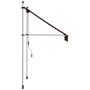 Toldo manual retráctil naranja y marrón 100 cm de , Toldos - Ref: Foro24-145834, Precio: 78,53 €, Descuento: %