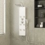 Panel ducha de vidrio 25x47,5x130 cm blanco de , Boquillas de chorro para bañeras y duchas - Ref: Foro24-151419, Precio: 203,...