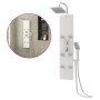 Panel ducha de vidrio 25x47,5x130 cm blanco de , Boquillas de chorro para bañeras y duchas - Ref: Foro24-151419, Precio: 203,...