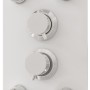 Panel ducha de vidrio 25x47,5x130 cm blanco de , Boquillas de chorro para bañeras y duchas - Ref: Foro24-151419, Precio: 203,...