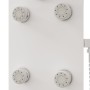 Panel ducha de vidrio 25x47,5x130 cm blanco de , Boquillas de chorro para bañeras y duchas - Ref: Foro24-151419, Precio: 203,...