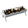 Bandeja para barbacoa acero inoxidable plateado 118x42x30,5 cm de , Barbacoas - Ref: Foro24-319969, Precio: 86,25 €, Descuent...