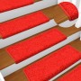 Alfombrillas de escalera 10 unidades rojo 65x21x4 cm de vidaXL, Alfombrillas para escalones - Ref: Foro24-149829, Precio: 55,...