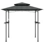 Cenador barbacoa estante lateral acero antracita 240x150x243 cm de , Carpas y cenadores - Ref: Foro24-360140, Precio: 185,19 ...