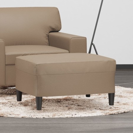 Reposapiés de cuero sintético color capuchino 70x55x41 cm de , Otomanas - Ref: Foro24-349316, Precio: 64,13 €, Descuento: %