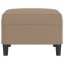 Reposapiés de cuero sintético color capuchino 70x55x41 cm de , Otomanas - Ref: Foro24-349316, Precio: 64,13 €, Descuento: %