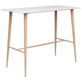 Mesa de bar blanco 120x60x105 cm en Mesas de comedor | Comprar online en Foru.es