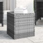 Mesa auxiliar ratán sintético gris 40x37x40,5 cm de , Mesas auxiliares - Ref: Foro24-319389, Precio: 64,59 €, Descuento: %