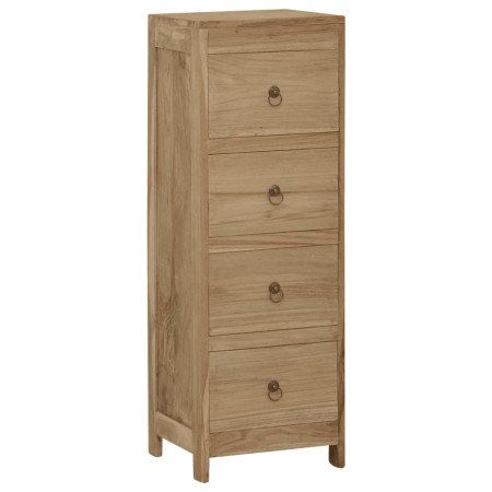 Cómoda de madera maciza de teca 30x30x90 cm de , Cajoneras - Ref: Foro24-340741, Precio: 170,48 €, Descuento: %
