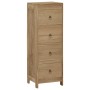 Cómoda de madera maciza de teca 30x30x90 cm de , Cajoneras - Ref: Foro24-340741, Precio: 170,48 €, Descuento: %