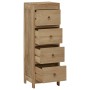 Cómoda de madera maciza de teca 30x30x90 cm de , Cajoneras - Ref: Foro24-340741, Precio: 170,48 €, Descuento: %