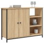 Aparador de madera de ingeniería roble Sonoma 100x33x75 cm de , Aparadores - Ref: Foro24-835550, Precio: 91,40 €, Descuento: %