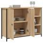 Aparador de madera de ingeniería roble Sonoma 100x33x75 cm de , Aparadores - Ref: Foro24-835550, Precio: 91,40 €, Descuento: %