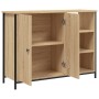 Aparador de madera de ingeniería roble Sonoma 100x33x75 cm de , Aparadores - Ref: Foro24-835550, Precio: 91,40 €, Descuento: %