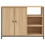 Aparador de madera de ingeniería roble Sonoma 100x33x75 cm de , Aparadores - Ref: Foro24-835550, Precio: 91,40 €, Descuento: %