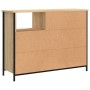 Aparador de madera de ingeniería roble Sonoma 100x33x75 cm de , Aparadores - Ref: Foro24-835550, Precio: 91,40 €, Descuento: %