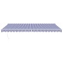 Toldo retráctil aluminio y tela azul y blanco 5x3 m de , Toldos - Ref: Foro24-3154425, Precio: 348,32 €, Descuento: %