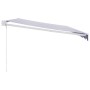 Toldo retráctil aluminio y tela azul y blanco 5x3 m de , Toldos - Ref: Foro24-3154425, Precio: 348,32 €, Descuento: %