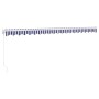 Toldo retráctil aluminio y tela azul y blanco 5x3 m de , Toldos - Ref: Foro24-3154425, Precio: 348,32 €, Descuento: %