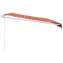 Toldo retráctil aluminio y tela naranja y marrón 4,5x3 m de , Toldos - Ref: Foro24-3154444, Precio: 312,49 €, Descuento: %