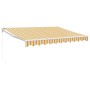 Toldo retráctil aluminio y tela blanco y amarillo 3x2,5 m de , Toldos - Ref: Foro24-3154431, Precio: 195,49 €, Descuento: %