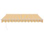 Toldo retráctil aluminio y tela blanco y amarillo 3x2,5 m de , Toldos - Ref: Foro24-3154431, Precio: 195,49 €, Descuento: %