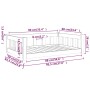 Cama para perros madera maciza de pino negro 95,5x65,5x28 cm de , Camas para perros - Ref: Foro24-820201, Precio: 67,31 €, De...