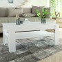 Mesa de centro madera de ingeniería blanco 110x65x48 cm de , Mesas de centro - Ref: Foro24-244859, Precio: 117,36 €, Descuent...