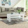 Mesa de centro madera de ingeniería blanco 110x65x48 cm de , Mesas de centro - Ref: Foro24-244859, Precio: 117,36 €, Descuent...