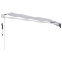 Toldo retráctil automático azul y blanco 4x3 m de , Toldos - Ref: Foro24-3154473, Precio: 440,51 €, Descuento: %